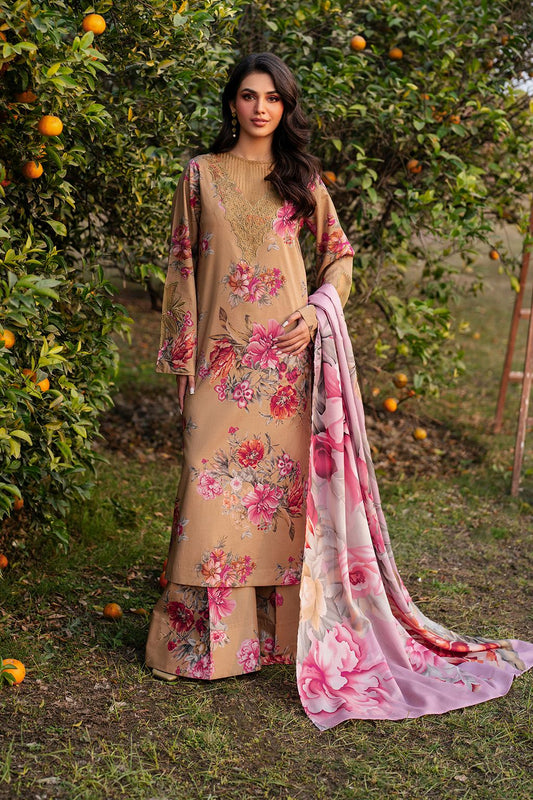 IZNIK patches with VOIL Print Dupatta