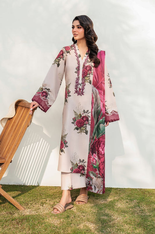 IZNIK patches with VOIL Print Dupatta