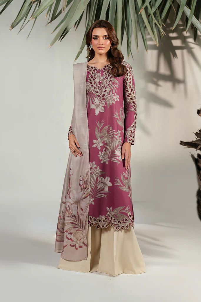 IZNIK patches with VOIL Print Dupatta