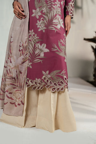 IZNIK patches with VOIL Print Dupatta