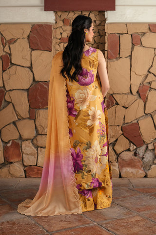 IZNIK patches with VOIL Print Dupatta