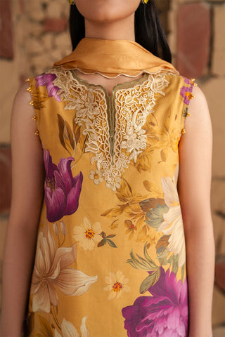 IZNIK patches with VOIL Print Dupatta