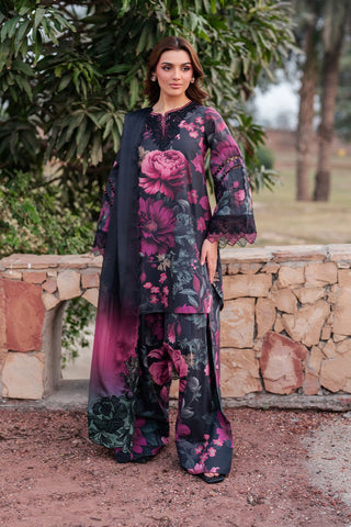 IZNIK patches with VOIL Print Dupatta